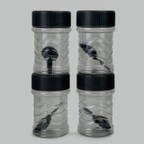 Safari Fresh Kitchen Jar Set 4Pc 300ml - Black, Water Bottle, Safari, Chase Value