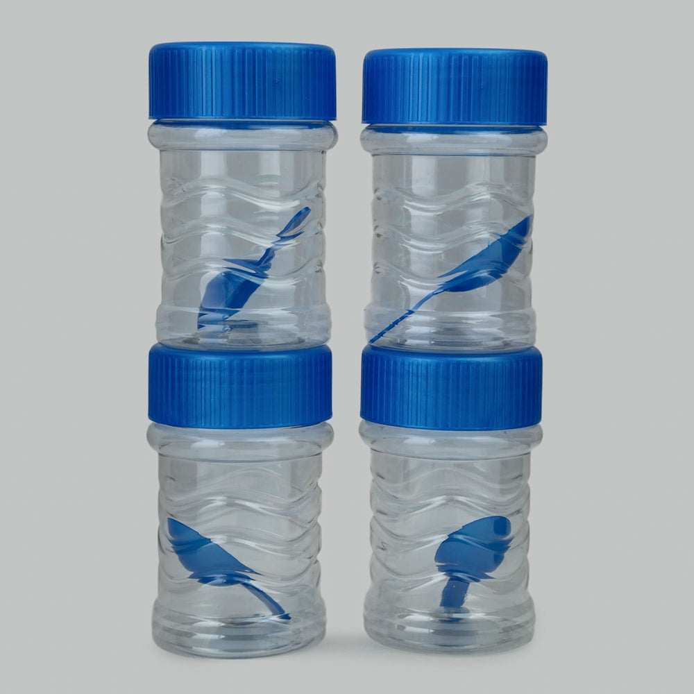 Safari Fresh Kitchen Jar Set 4Pc 300ml - Blue, Water Bottle, Safari, Chase Value