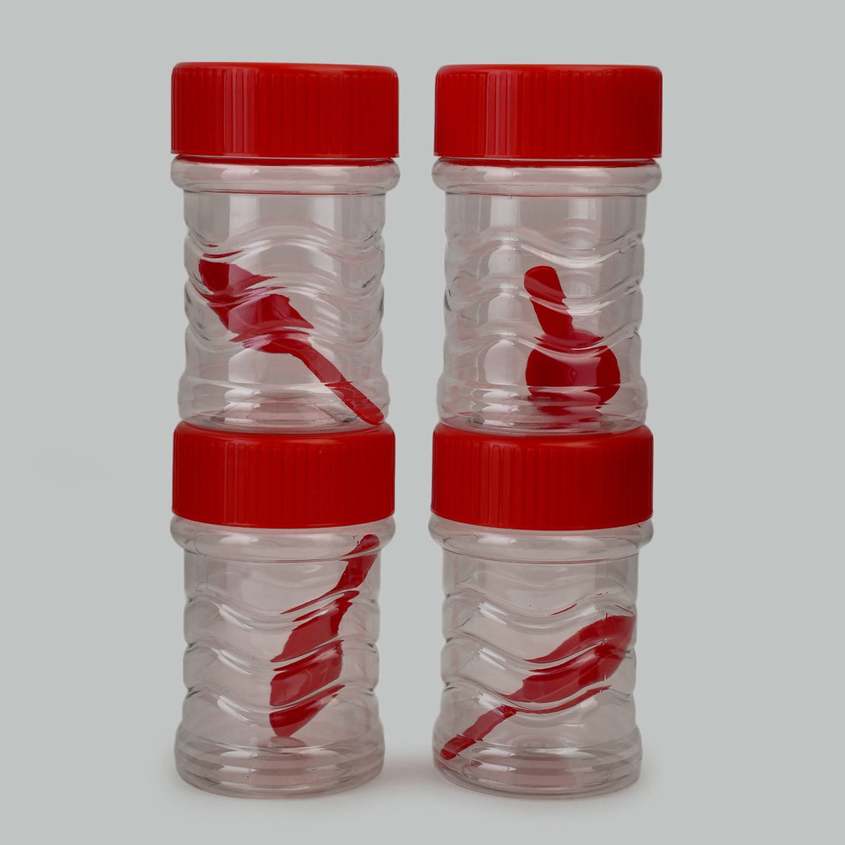 Safari Fresh Kitchen Jar Set 4Pc 300ml - Red, Storage Boxes, Safari, Chase Value