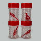 Safari Fresh Kitchen Jar Set 4Pc 300ml - Red, Storage Boxes, Safari, Chase Value