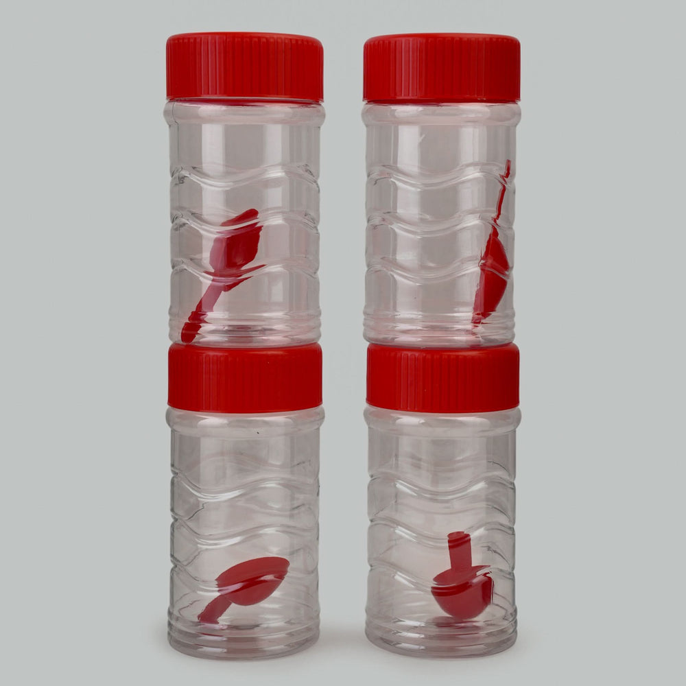 Safari Fresh Kitchen Jar Set 4Pc 400ml - Red, Storage Boxes, Safari, Chase Value