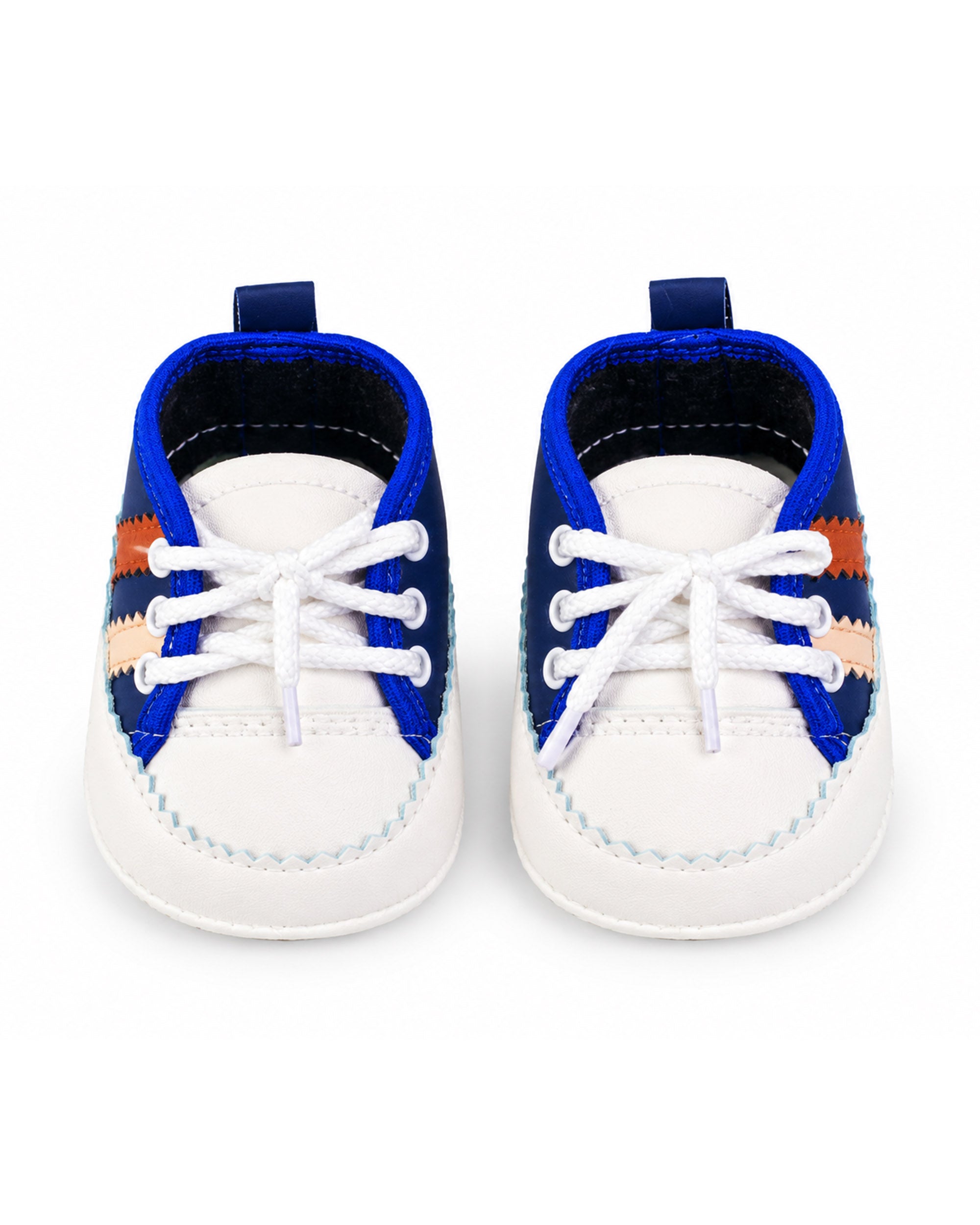 Newborn Boys Zigzag Lace Shoes