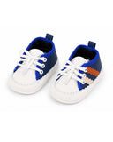 Newborn Boys Zigzag Lace Shoes