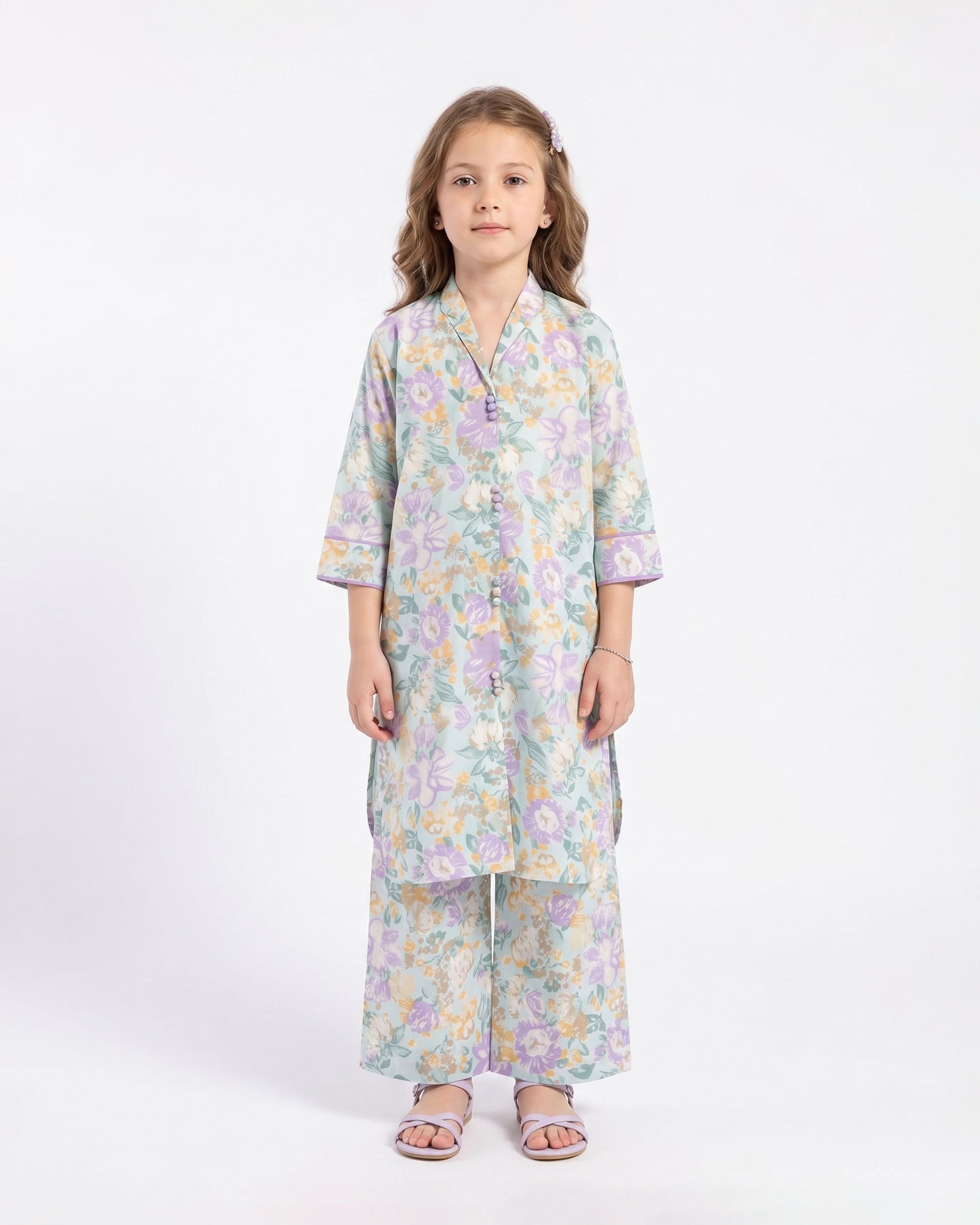 Eminent Girls' Printed Cotton 2 Pcs Suit, Girls Shalwar Kameez, Eminent, Chase Value