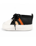 Newborn Boys Zigzag Lace Shoes