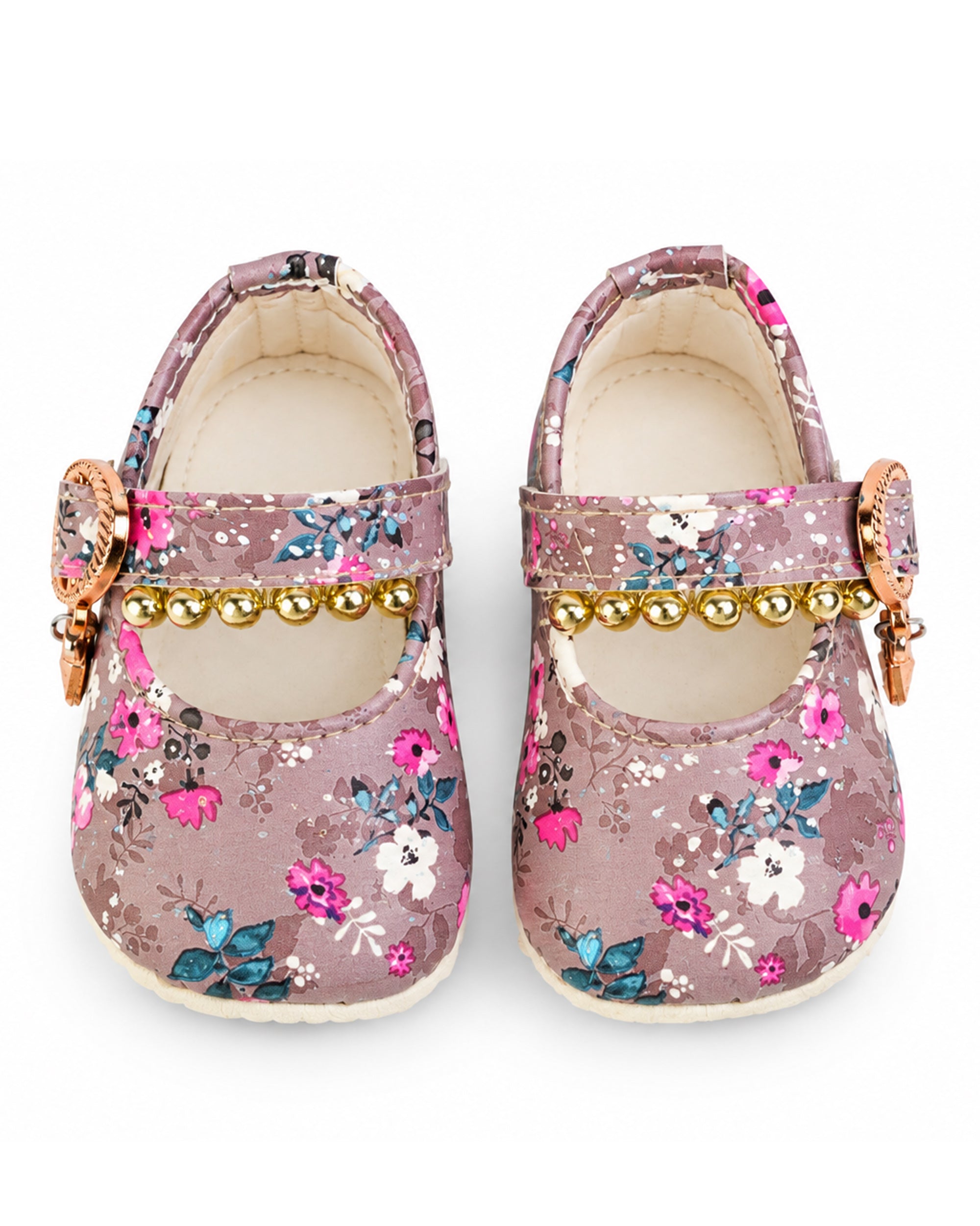 Newborn Girls Pearls Shoes