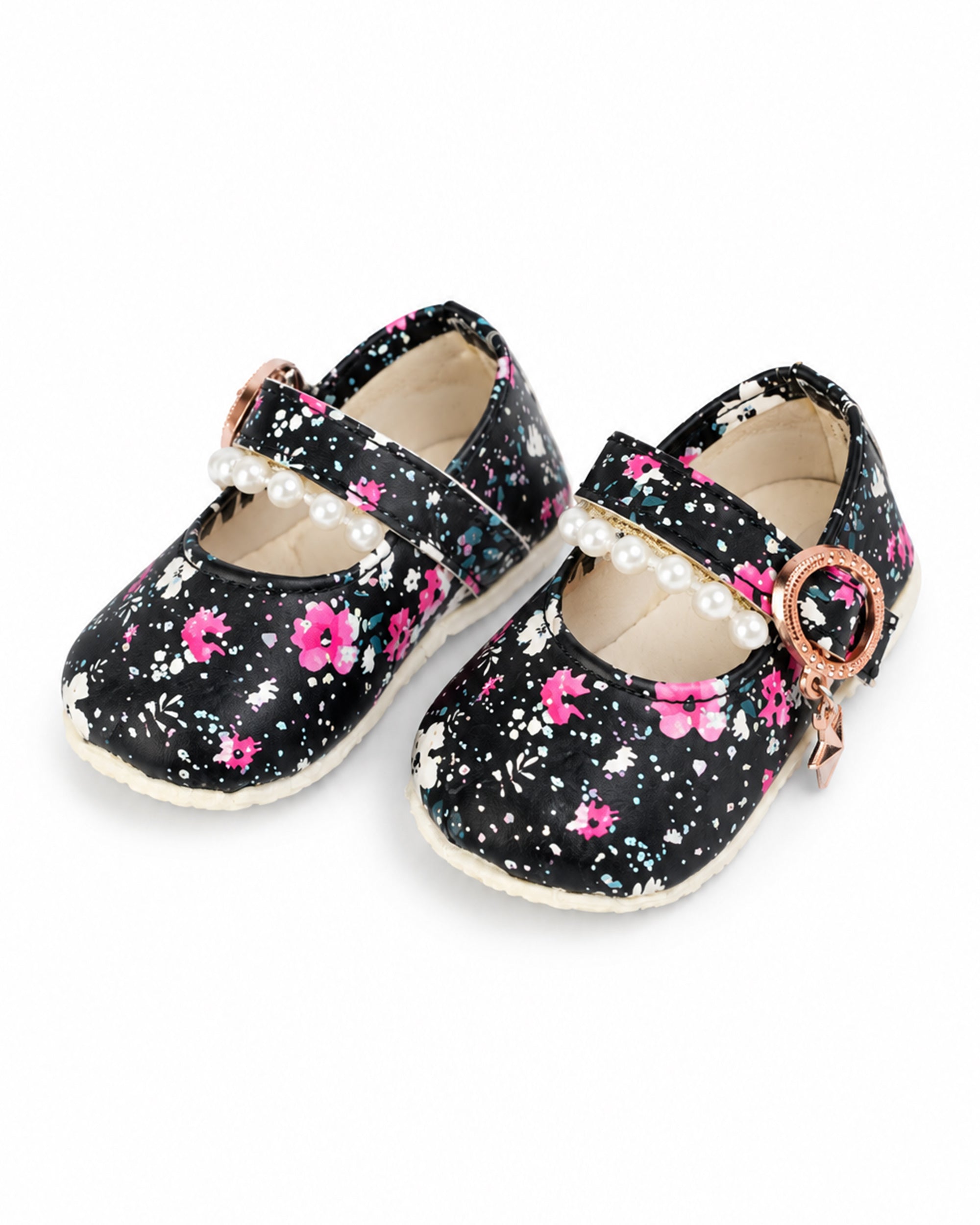 Newborn Girls Pearls Shoes