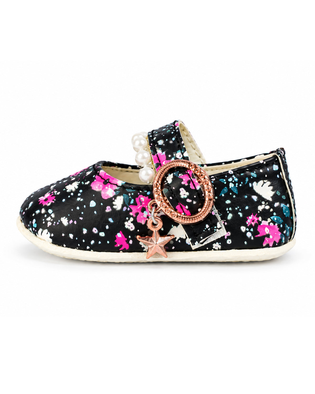 Newborn Girls Pearls Shoes