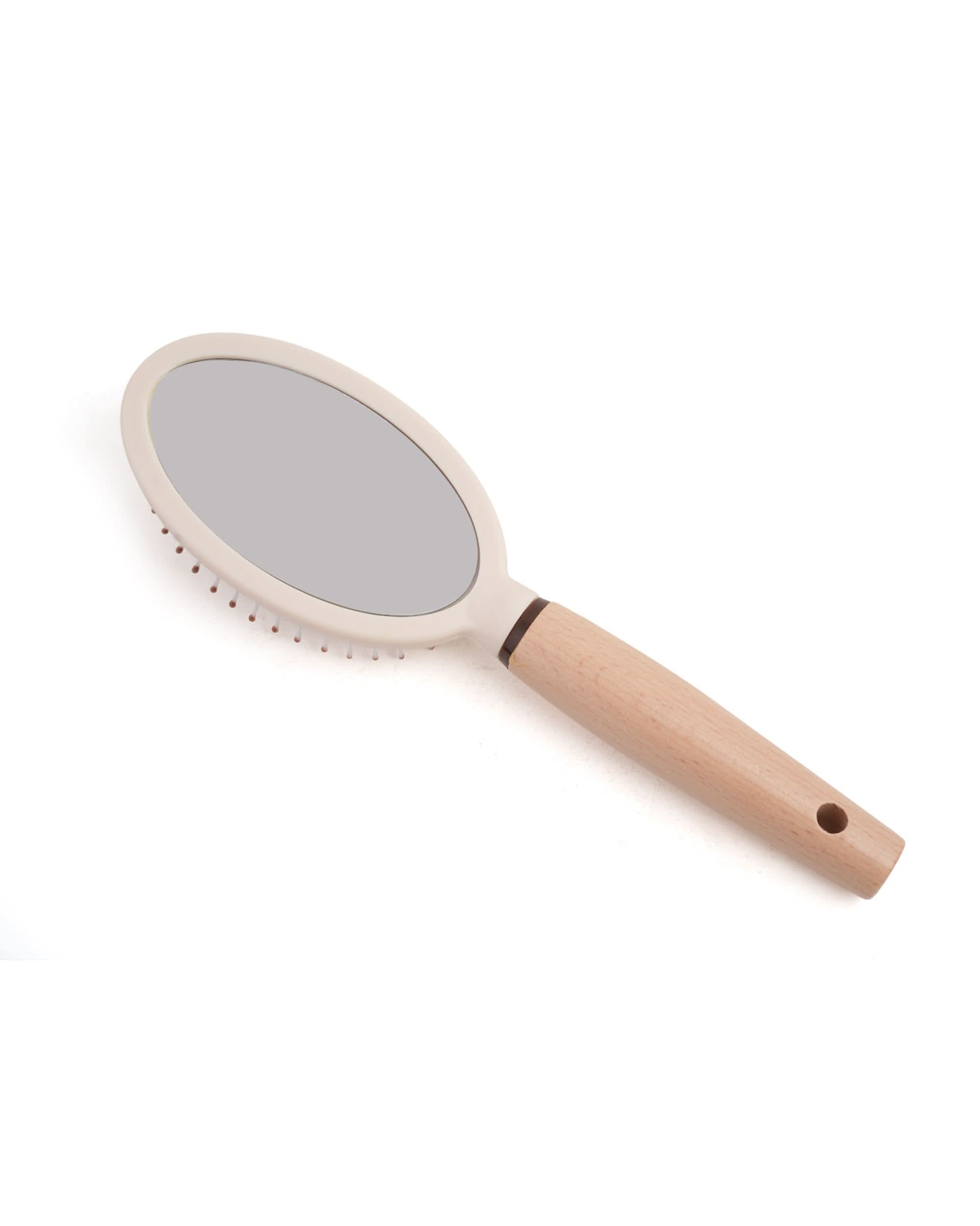 Valuables Oval Hair Brush - Cream, Comb & Mirror, Chase Value, Chase Value