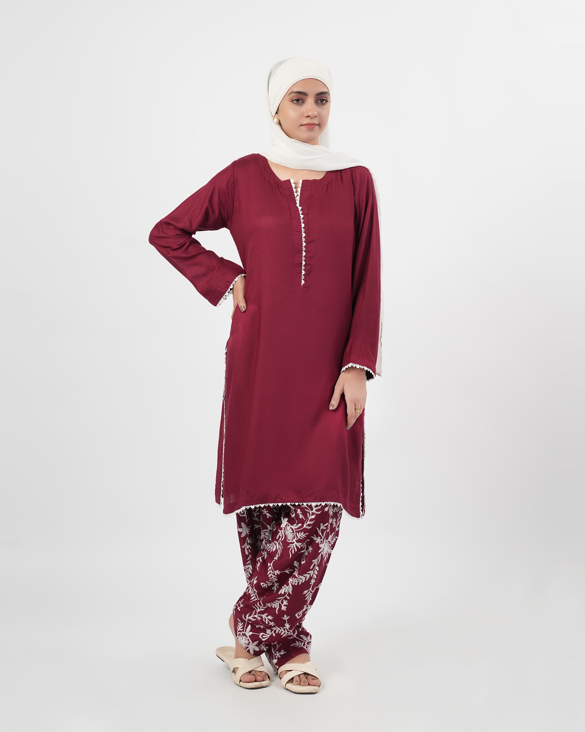 Valuables Women’s Embroidered Dyed 2 Pcs Suit, Women Shalwar Suits, Valuables, Chase Value