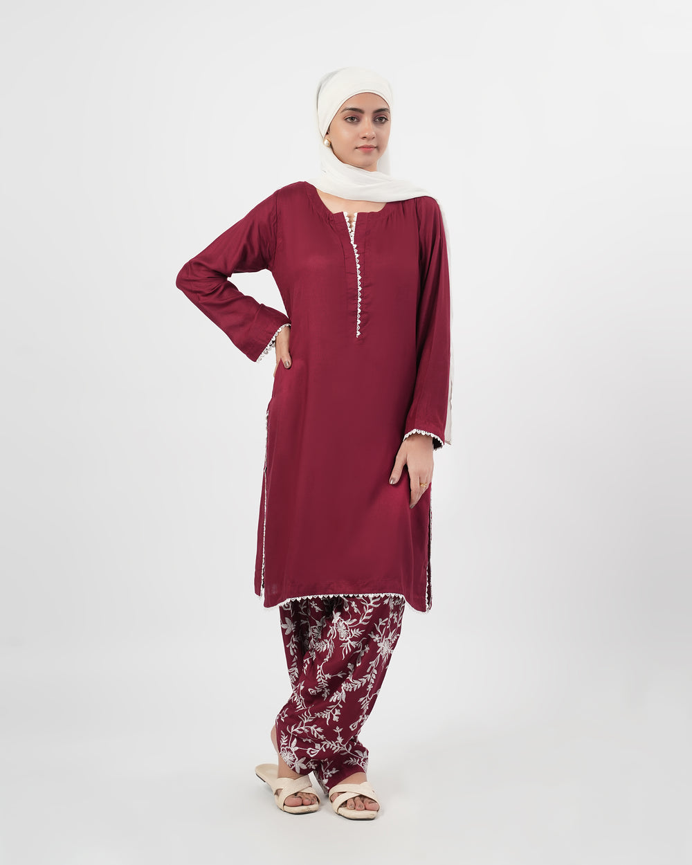 Valuables Women’s Embroidered Dyed 2 Pcs Suit, Women Shalwar Suits, Valuables, Chase Value