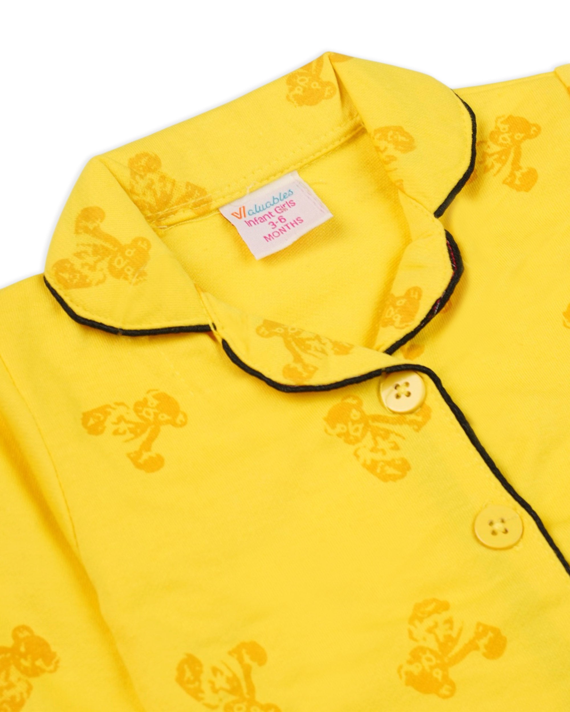 Valuables Newborn Girls Terry Night Suit, Girls Full Sleeves Suit, Valuables, Chase Value