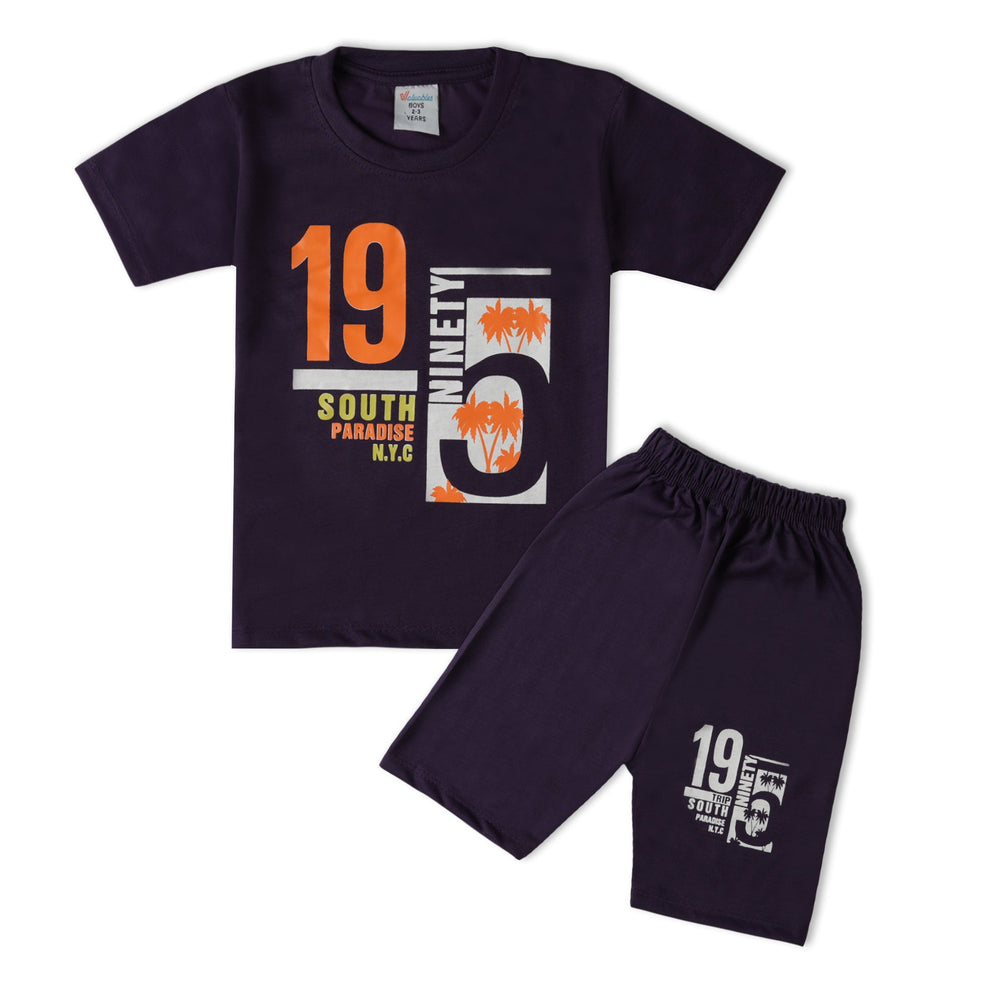 Valuable Boys Half Sleeves Suit - Purple, Boys Sets & Suits, Chase Value, Chase Value
