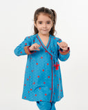 Eminent Girls Embroidered Shalwar Suit - Ocean Blue, Girls Shalwar Kameez, Eminent, Chase Value