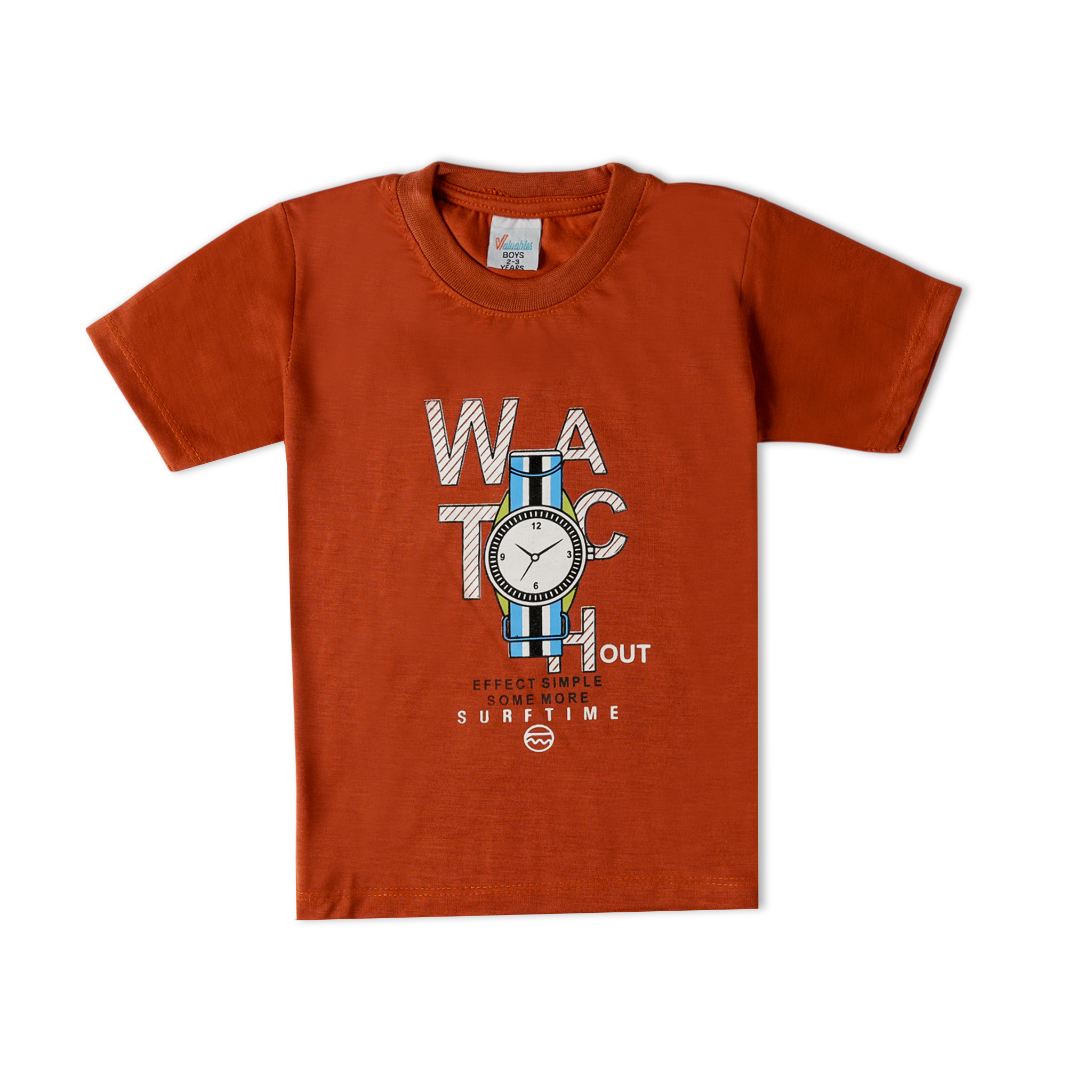 Valuable Boys Half Sleeves Suit - Rust, Boys Sets & Suits, Chase Value, Chase Value