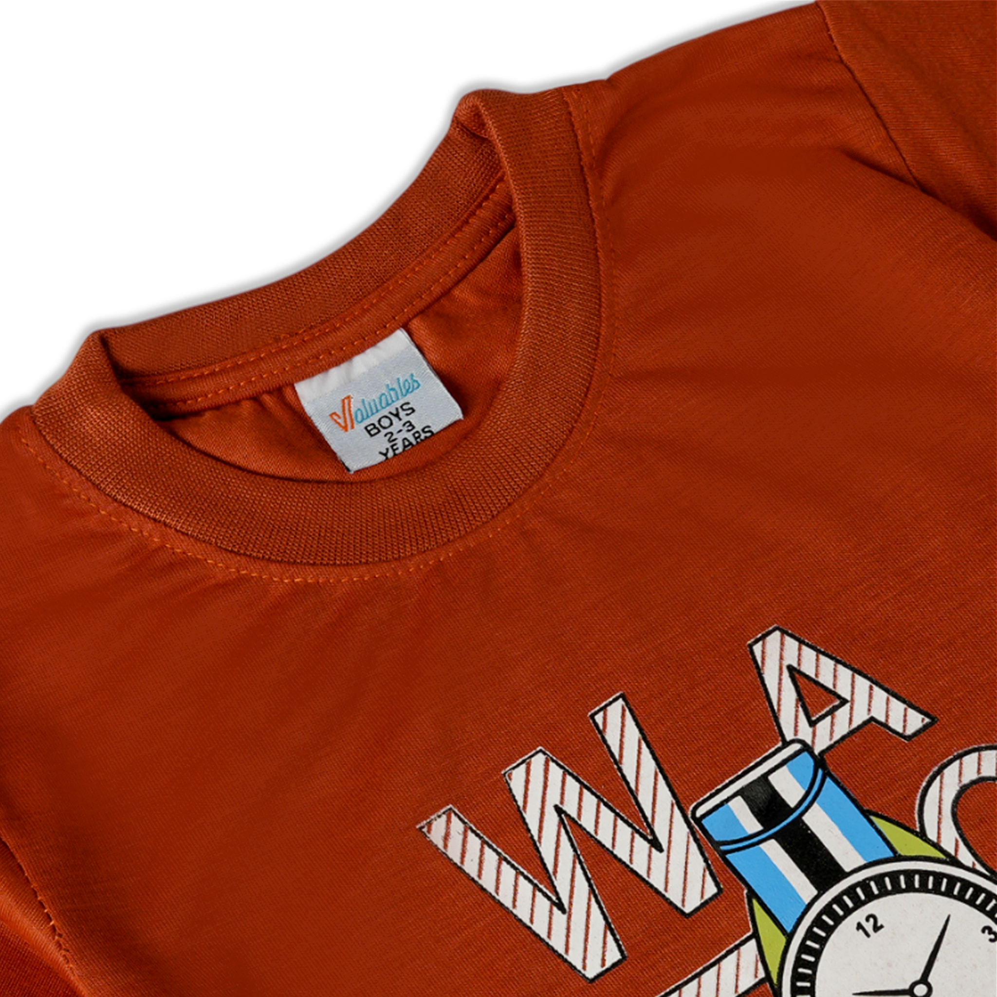 Valuable Boys Half Sleeves Suit - Rust, Boys Sets & Suits, Chase Value, Chase Value