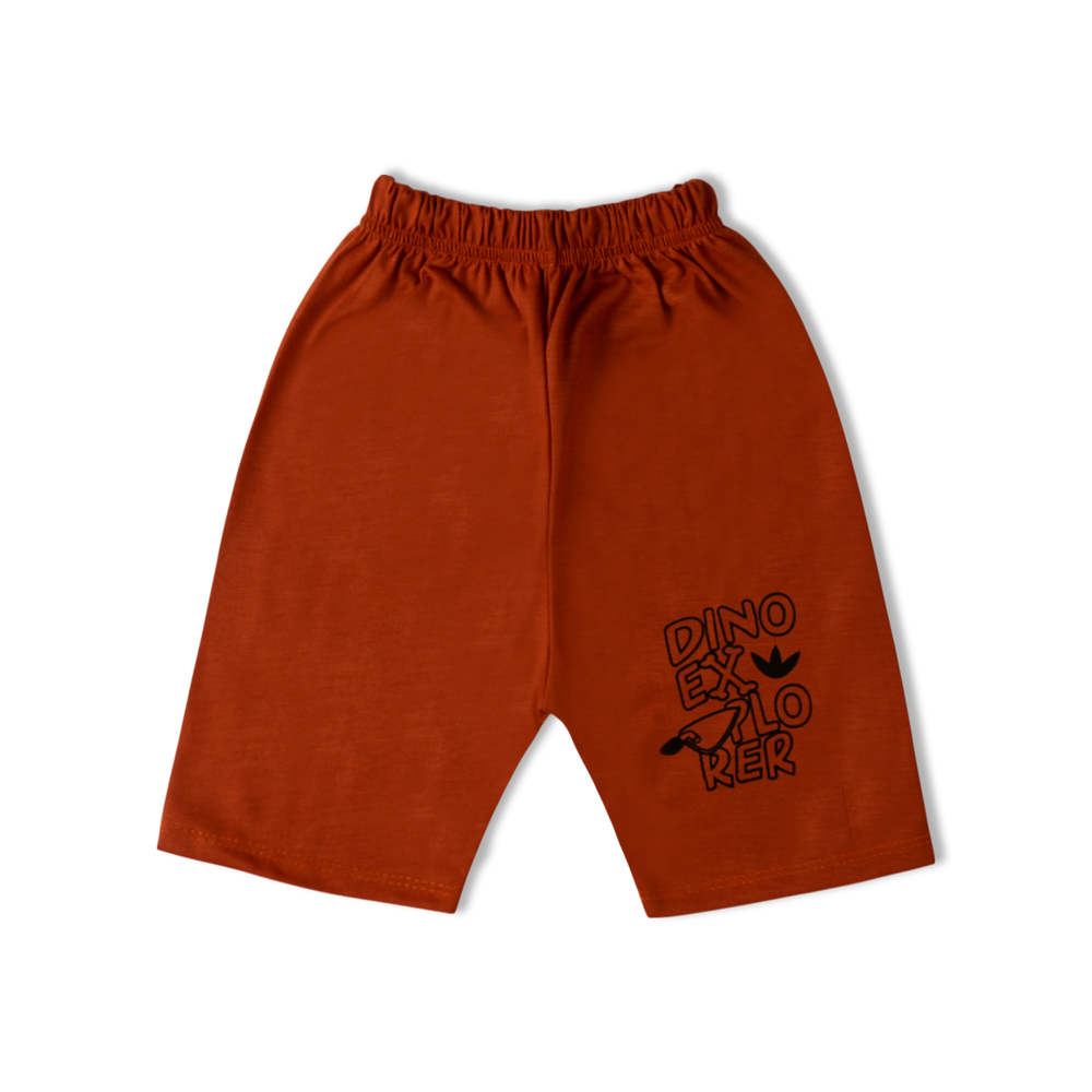 Valuable Boys Half Sleeves Suit - Rust, Boys Sets & Suits, Chase Value, Chase Value