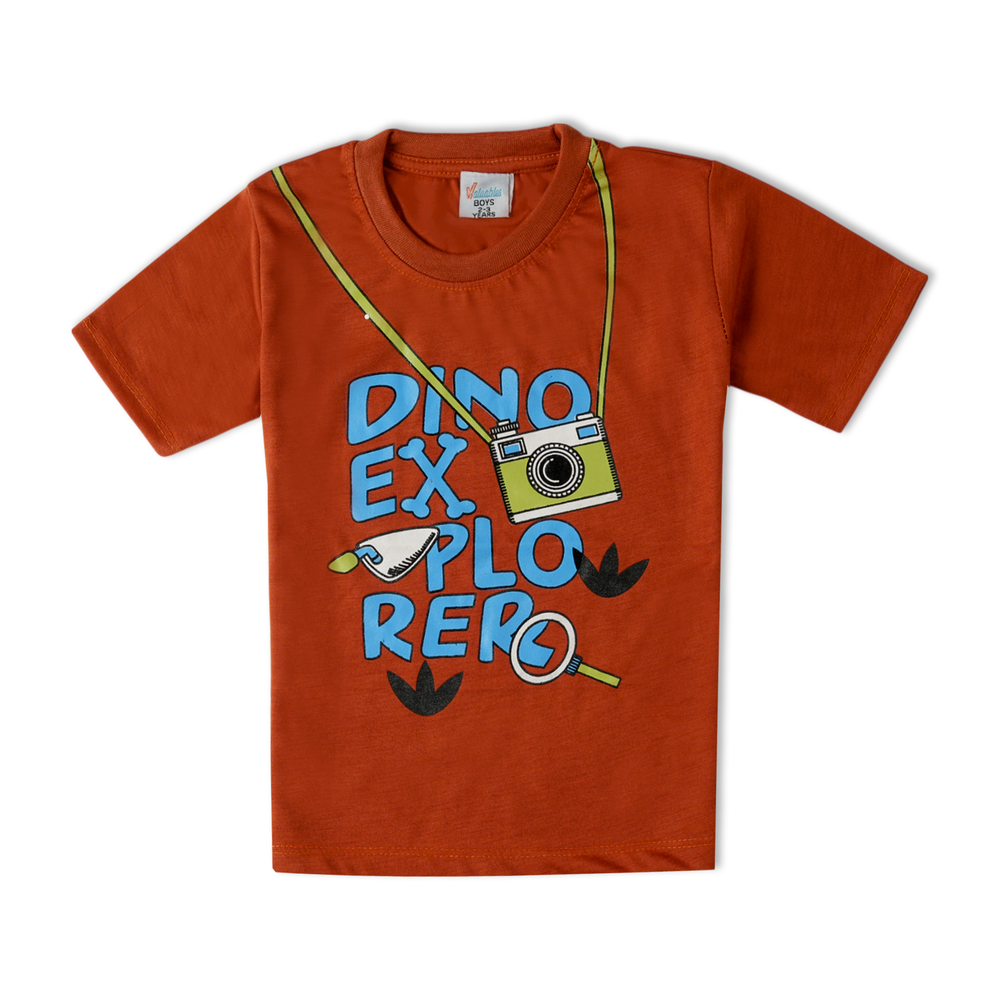 Valuable Boys Half Sleeves Suit - Rust, Boys Sets & Suits, Chase Value, Chase Value