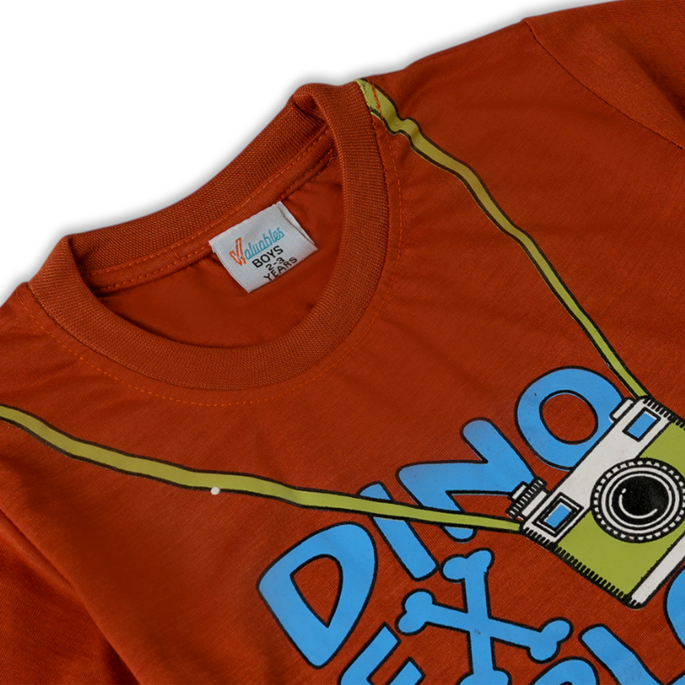 Valuable Boys Half Sleeves Suit - Rust, Boys Sets & Suits, Chase Value, Chase Value