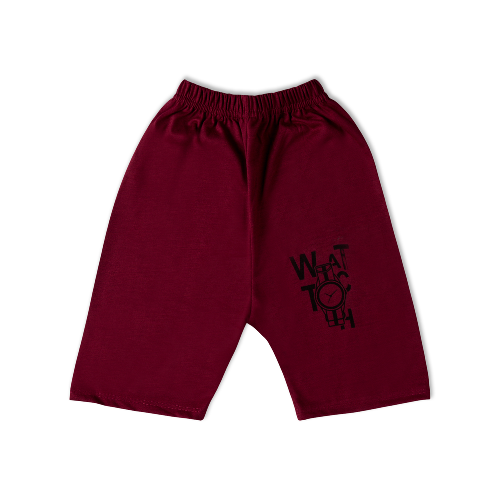 Valuable Boys Half Sleeves Suit - Maroon, Boys Sets & Suits, Chase Value, Chase Value
