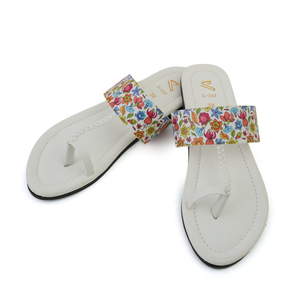 Women's Kolhapuri - White, Women Sandals, Chase Value, Chase Value
