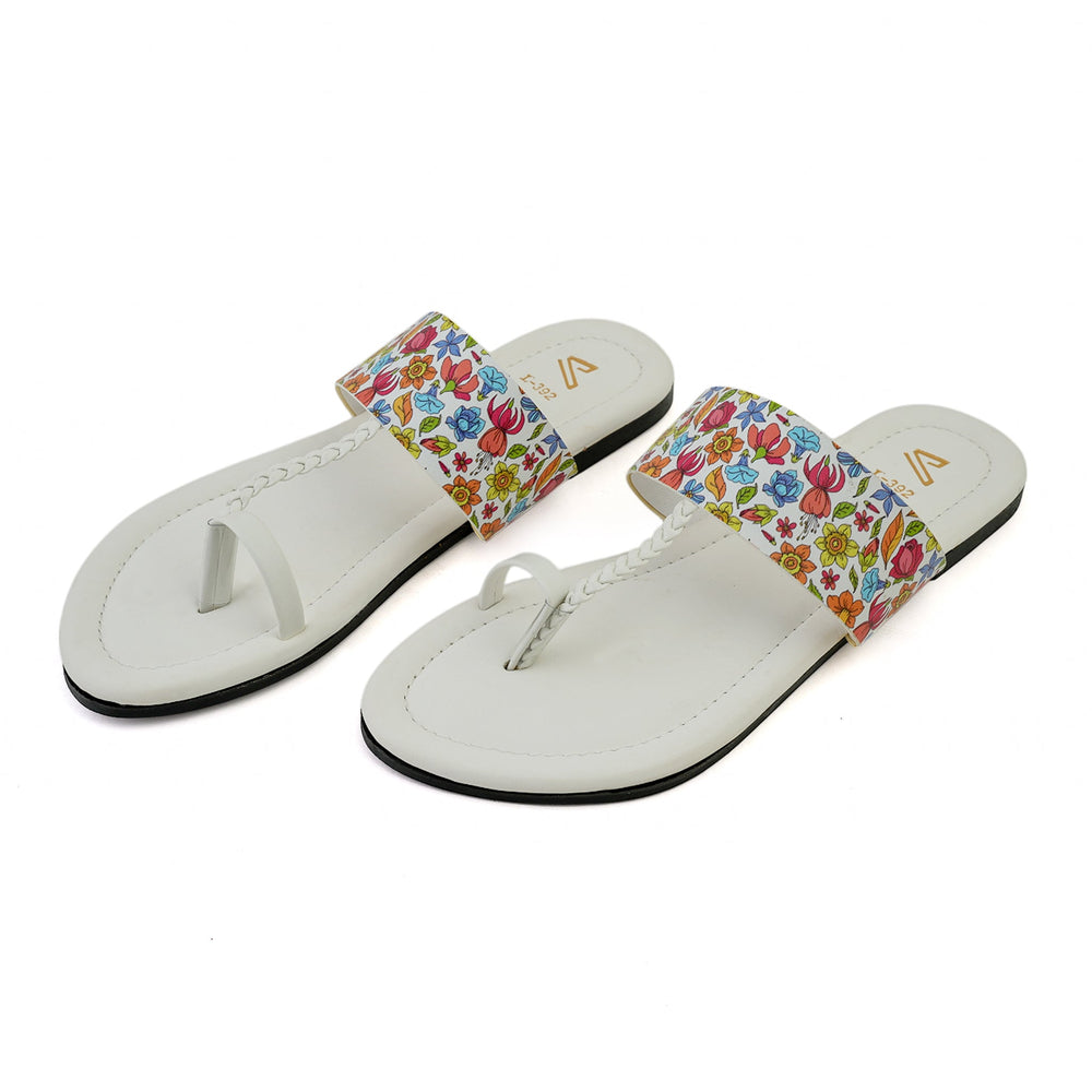 Women's Kolhapuri - White, Women Sandals, Chase Value, Chase Value