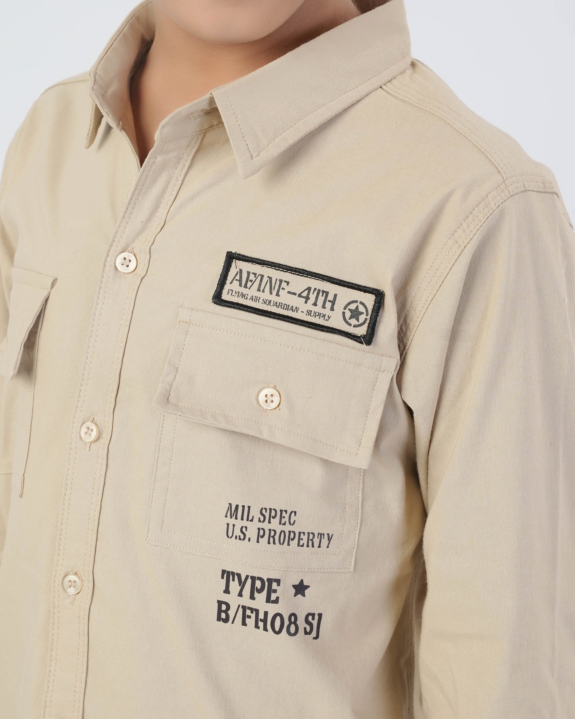 Valuables Boys Full Sleeves Casual Shirt