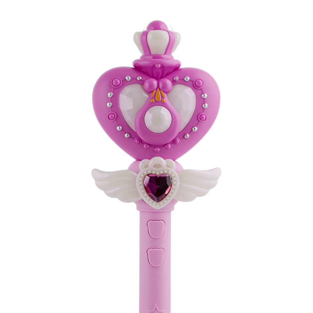 Light-Up Heart Wand with Sound – 13.5'' LED Princess Toy, Musical Toys, Chase Value, Chase Value