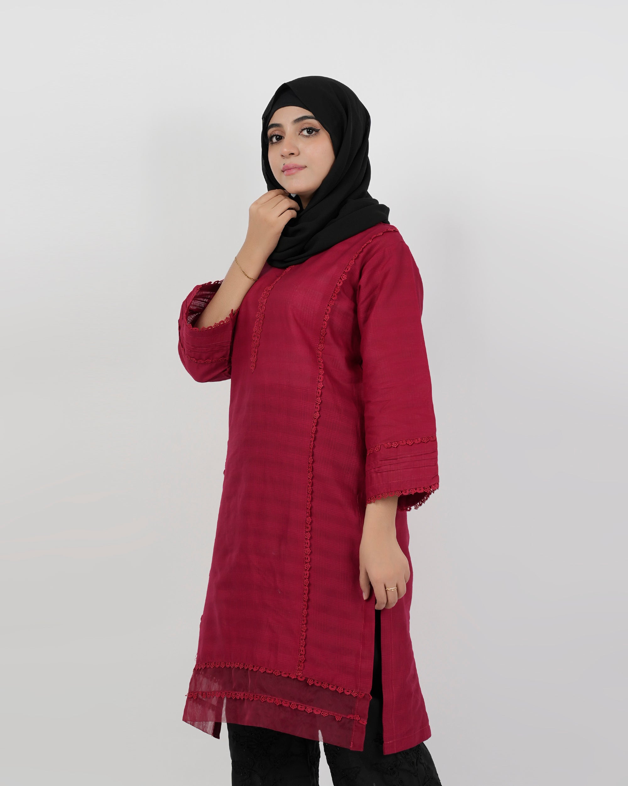 Valuables Women Jacquard Kurti, Women Ready Kurtis, Chase Value, Chase Value