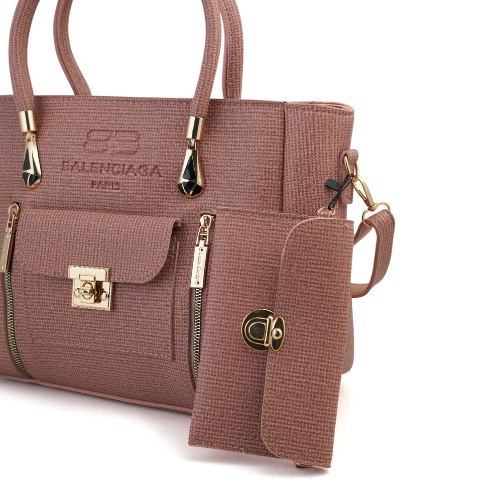 Women's 2Pcs Shoulder Bag - Peach, Women Bags, Chase Value, Chase Value