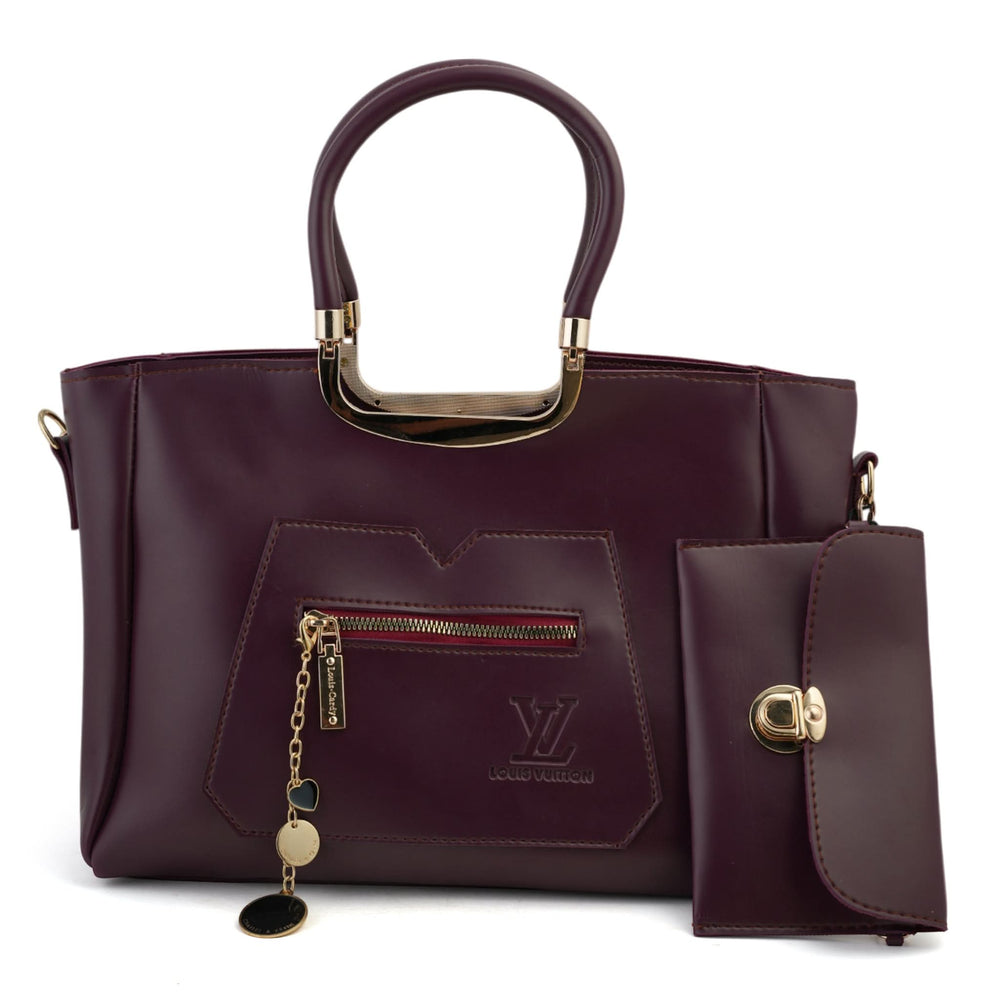 Women's 2Pcs Shoulder Bag - Maroon, Women Bags, Chase Value, Chase Value
