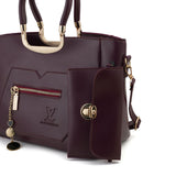Women's 2Pcs Shoulder Bag - Maroon, Women Bags, Chase Value, Chase Value