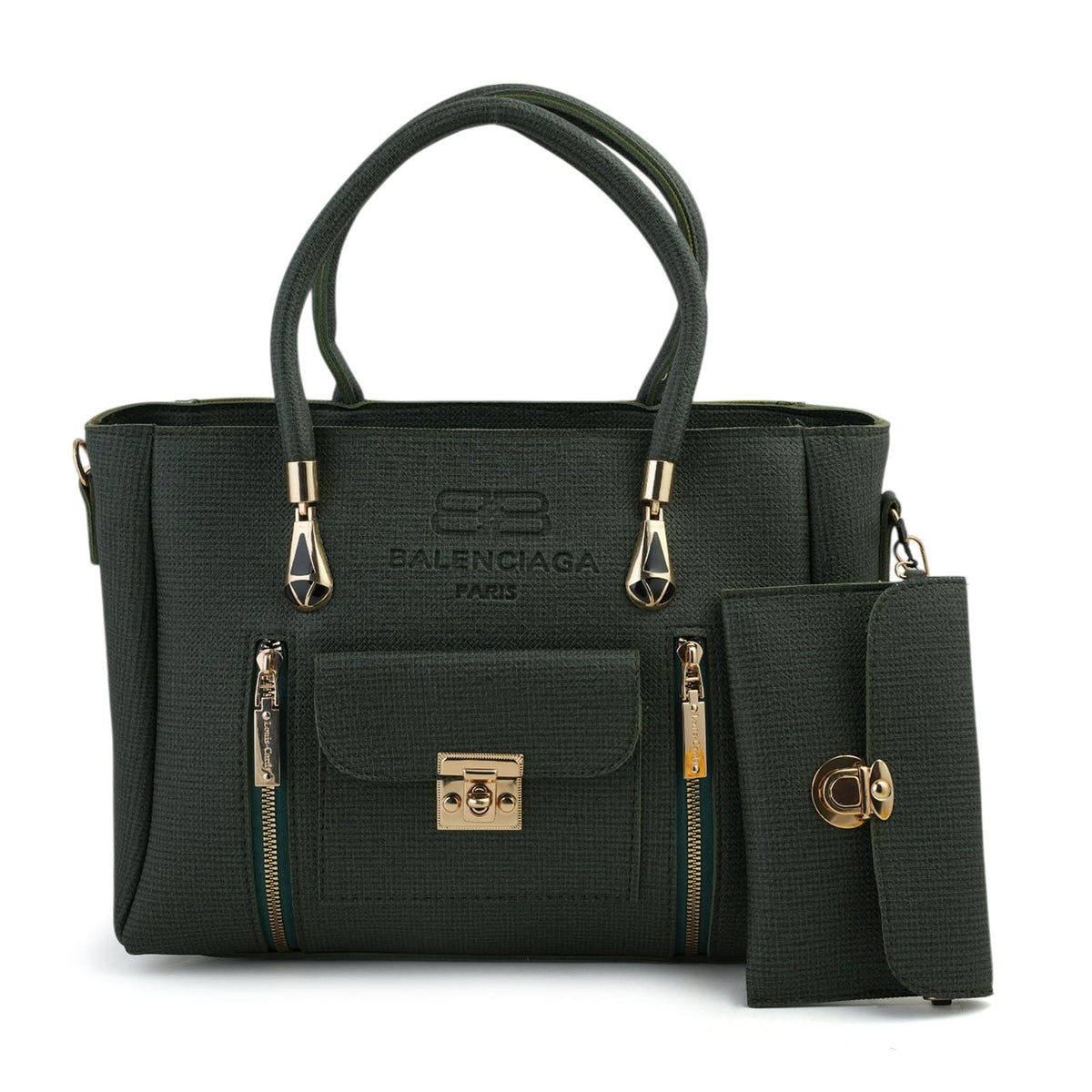 Women's 2Pcs Shoulder Bag - Green, Women Bags, Chase Value, Chase Value