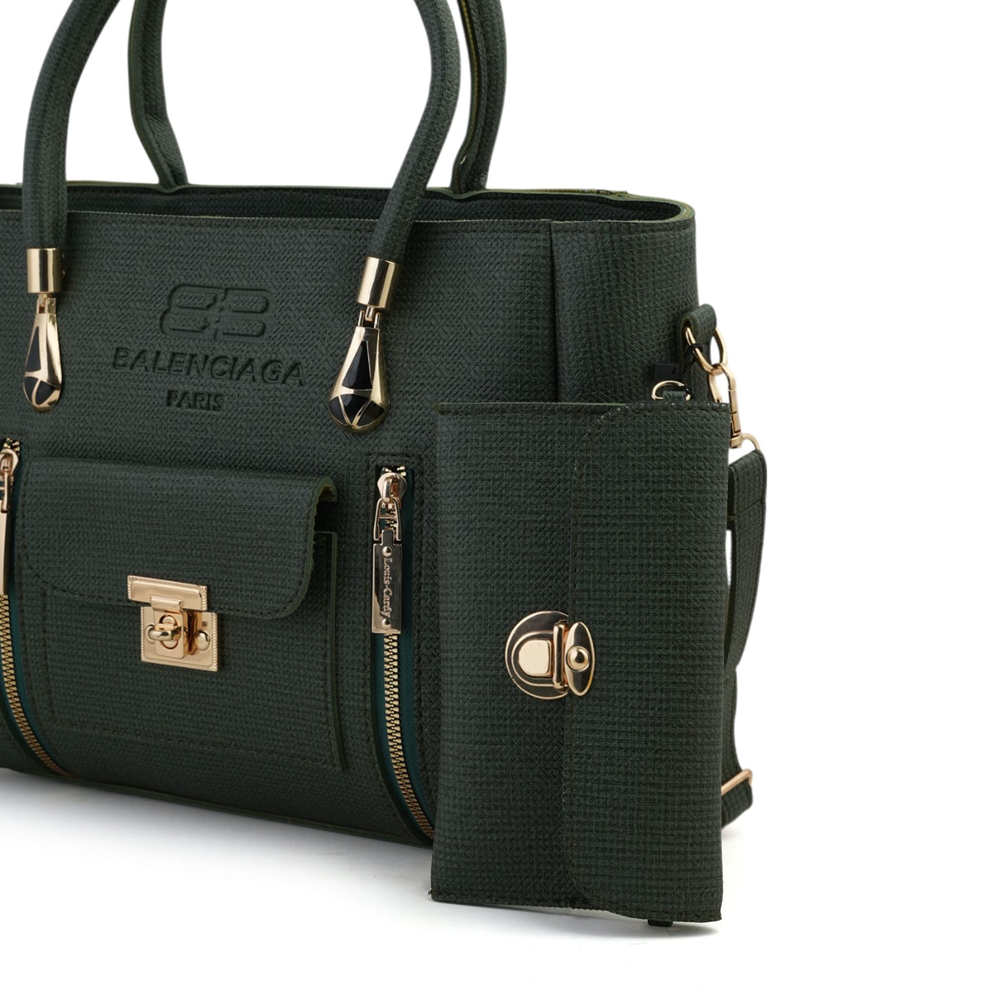 Women's 2Pcs Shoulder Bag - Green, Women Bags, Chase Value, Chase Value