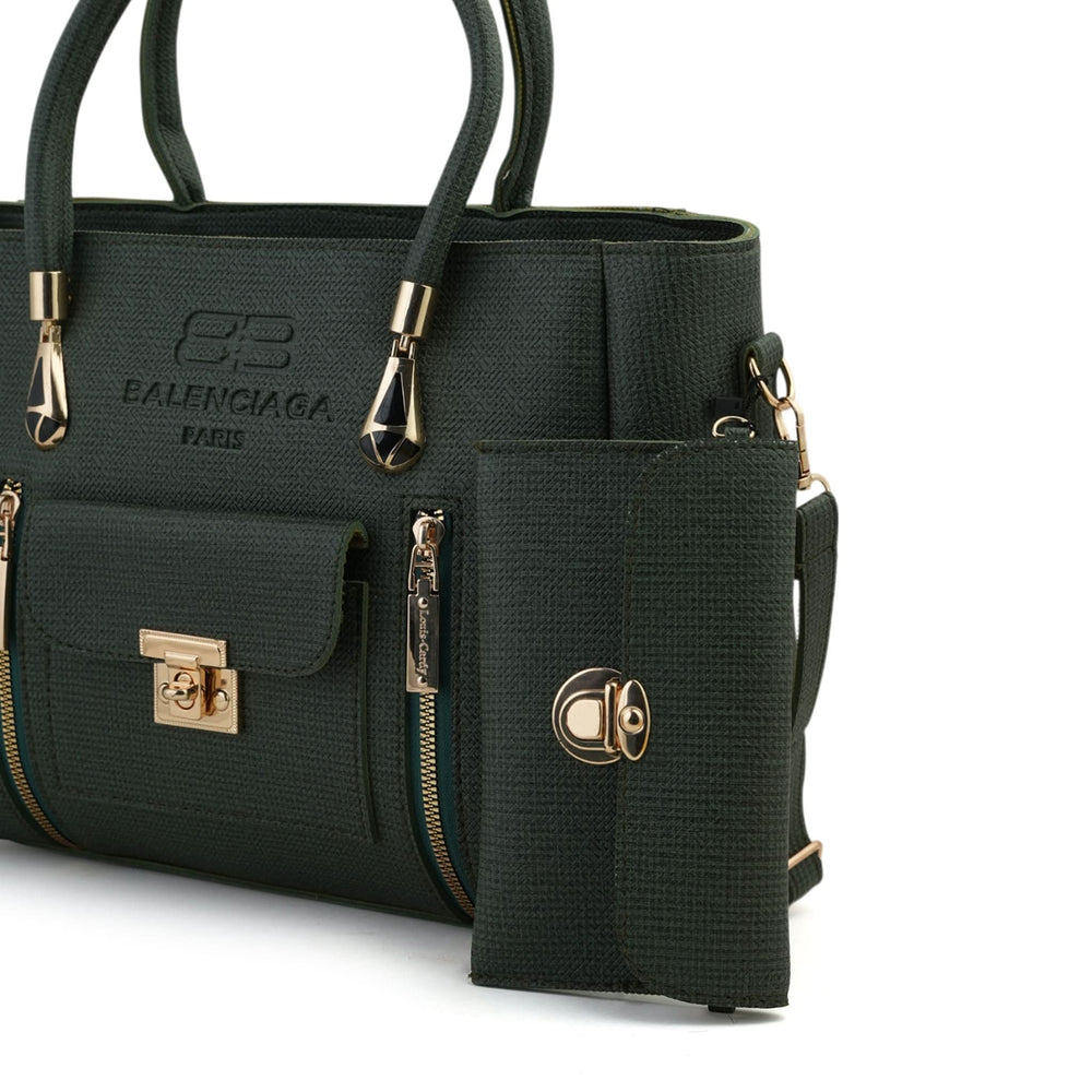 Women's 2Pcs Shoulder Bag - Green, Women Bags, Chase Value, Chase Value
