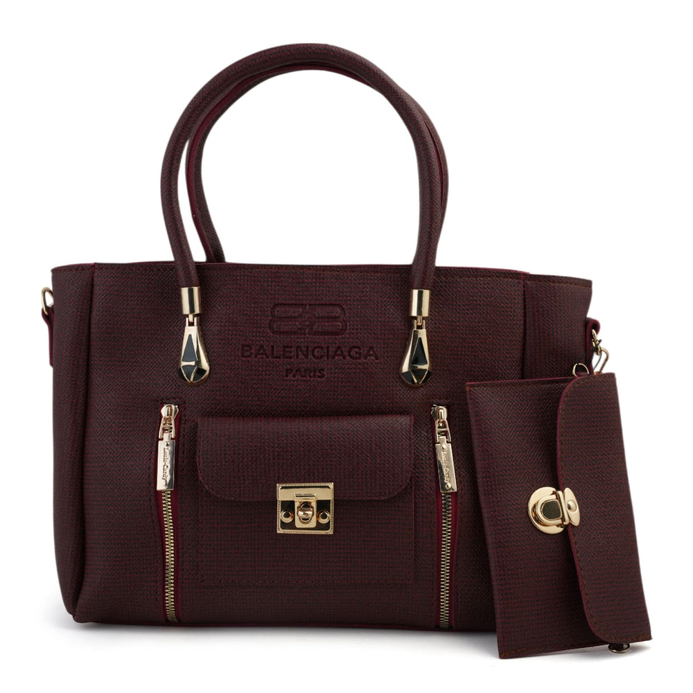 Women's 2Pcs Shoulder Bag - Maroon, Women Bags, Chase Value, Chase Value