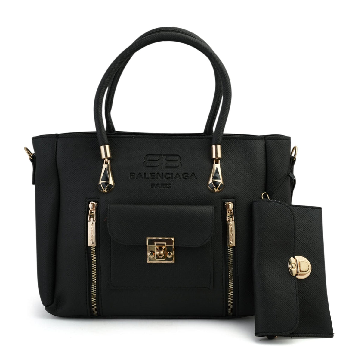 Women's 2Pcs Shoulder Bag - Black, Women Bags, Chase Value, Chase Value