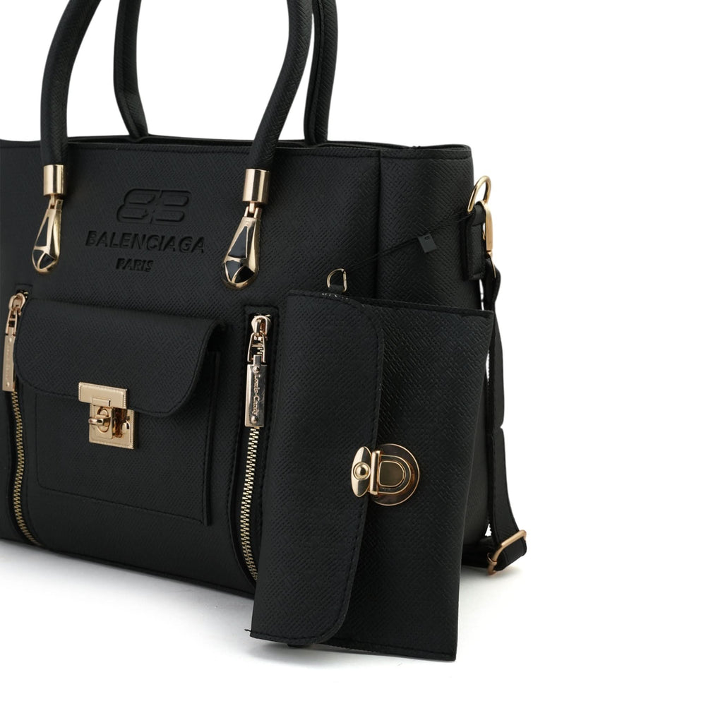 Women's 2Pcs Shoulder Bag - Black, Women Bags, Chase Value, Chase Value