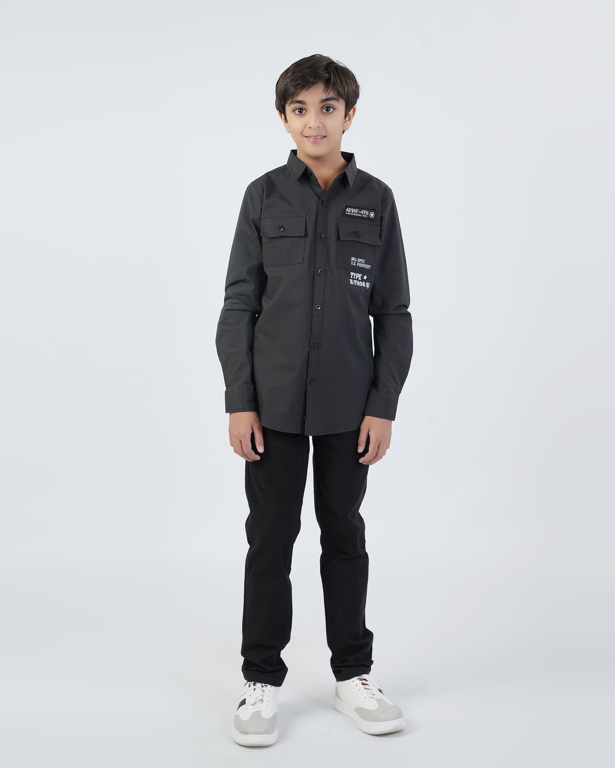 Valuables Boys Full Sleeves Casual Shirt