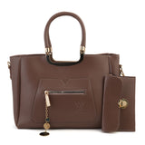 Women's 2Pcs Shoulder Bag - Camel, Women Bags, Chase Value, Chase Value