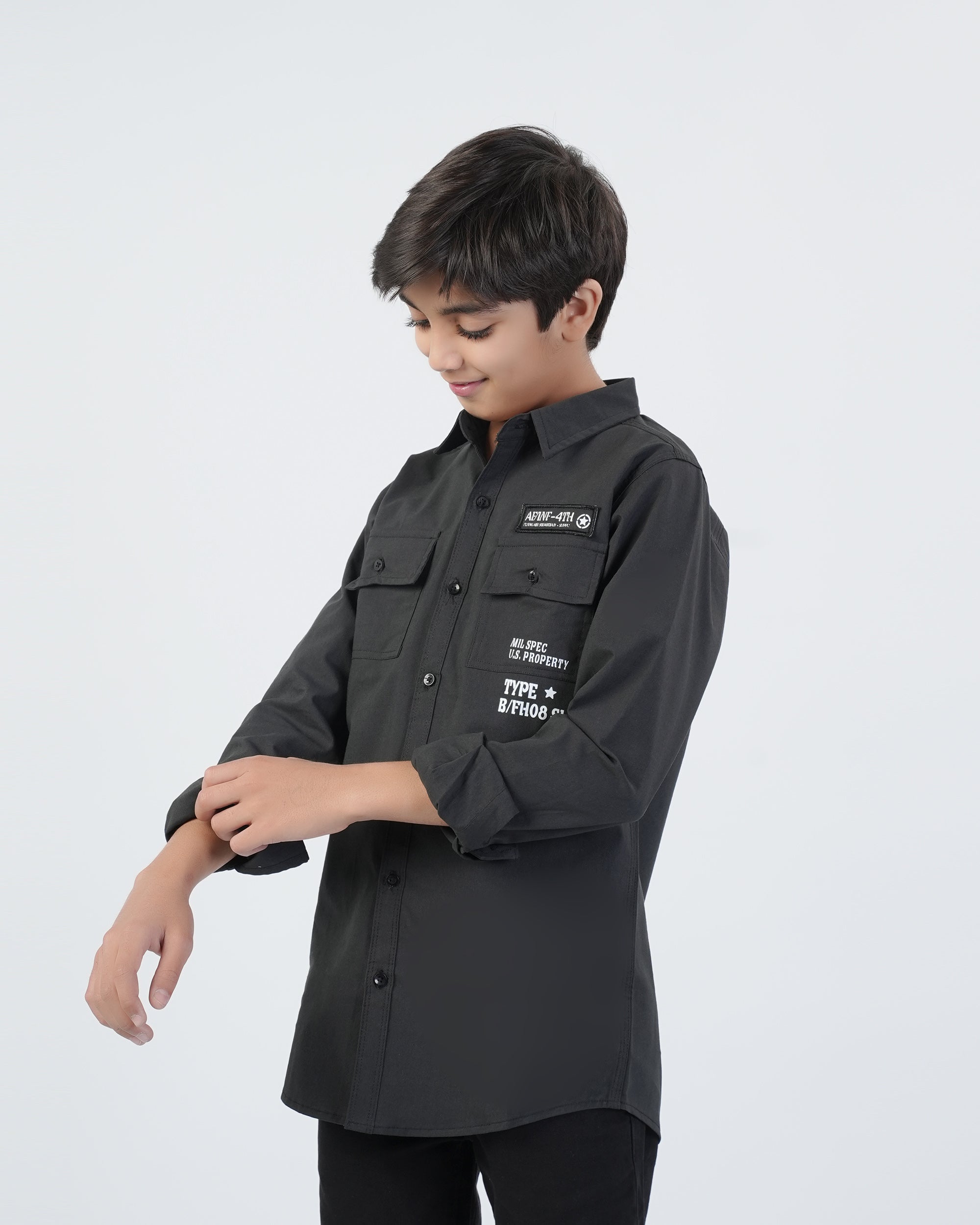 Valuables Boys Full Sleeves Casual Shirt