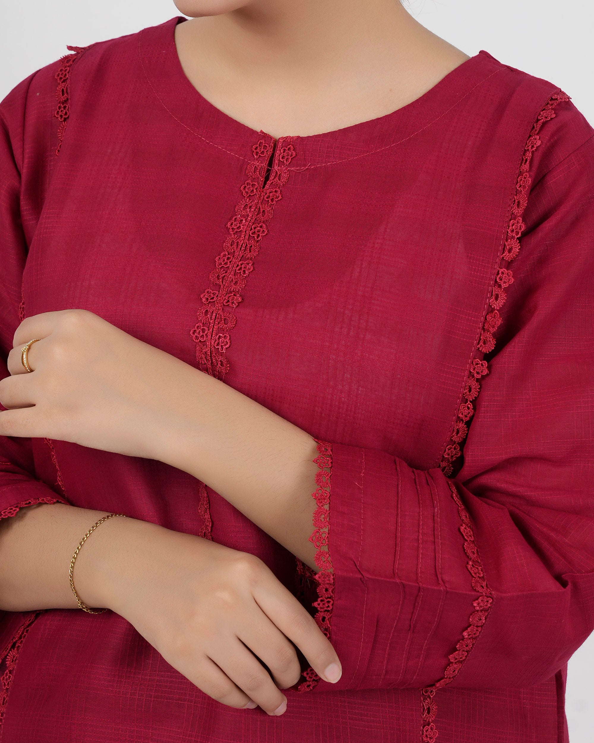 Valuables Women Jacquard Kurti, Women Ready Kurtis, Chase Value, Chase Value