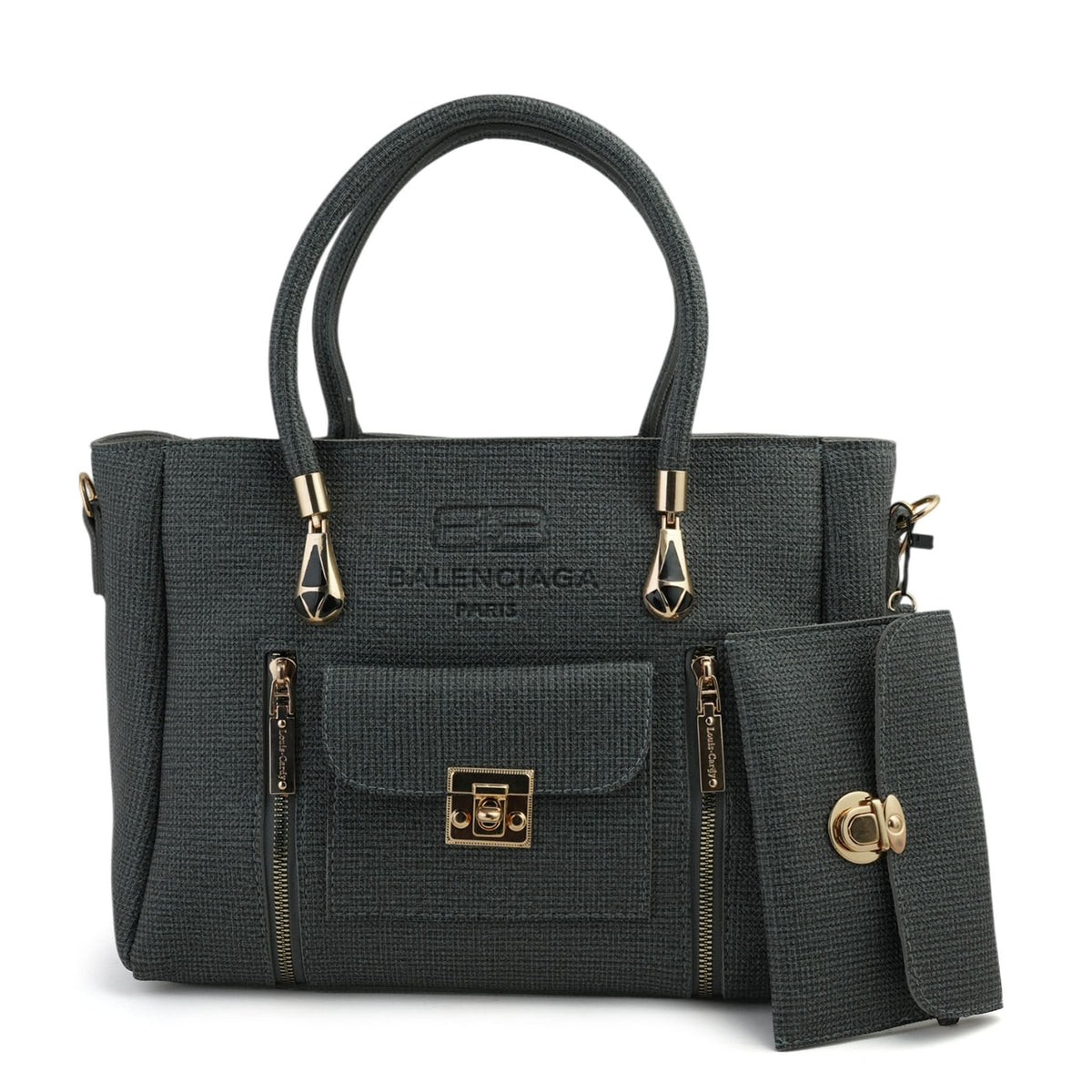 Women's 2Pcs Shoulder Bag - Grey, Women Bags, Chase Value, Chase Value