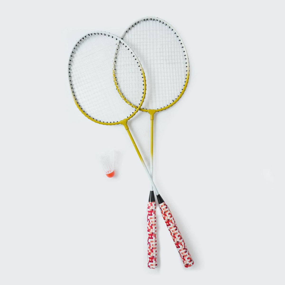 High Quality Badminton Racket Pair With  T-less Rox - Yellow, Sports, Chase Value, Chase Value