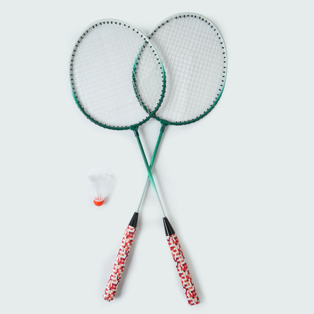 High Quality Badminton Racket Pair With  T-less Rox - Green, Sports, Chase Value, Chase Value