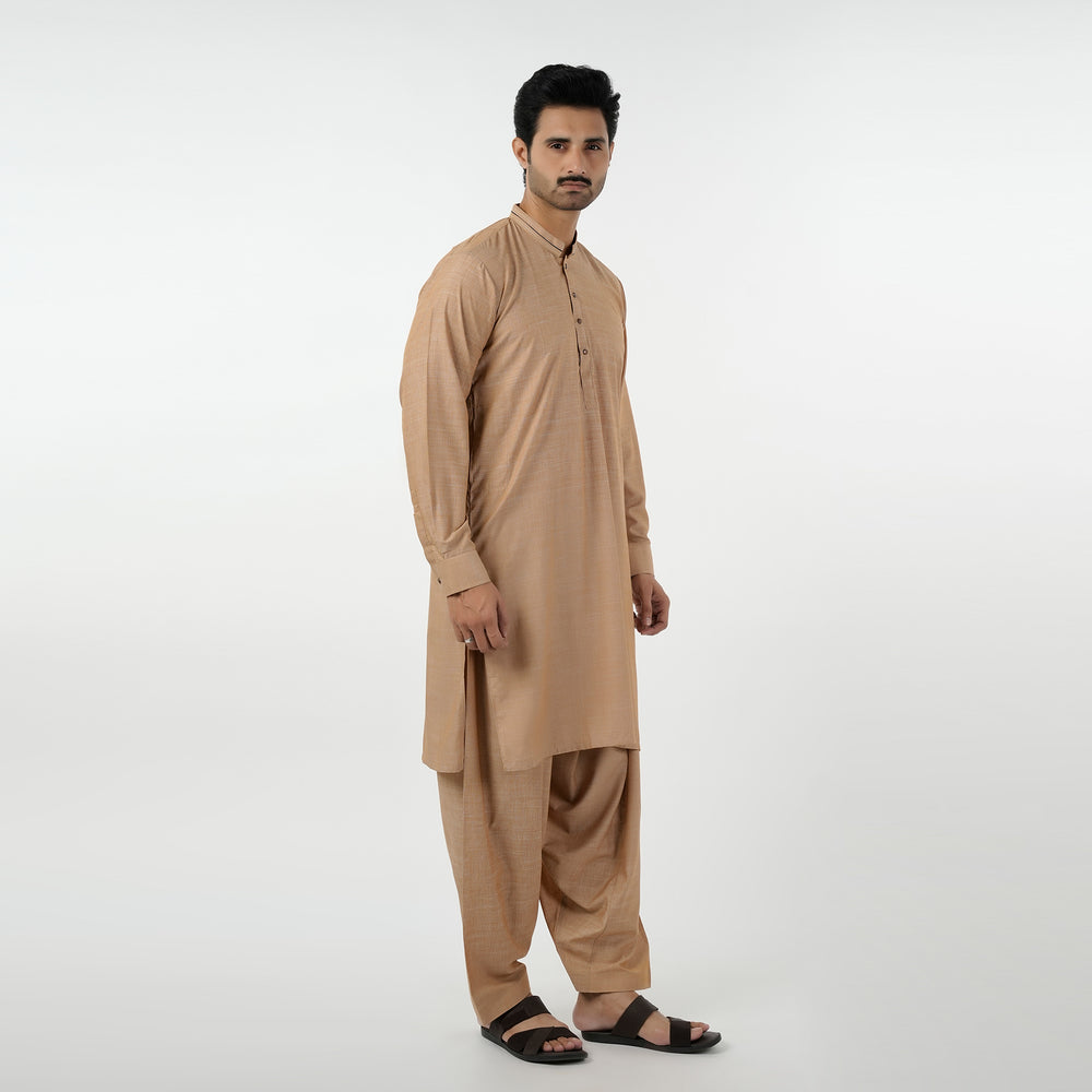 Eminent Men's Kurta Shalwar Suit - Beige, Men's Shalwar Kameez, Eminent, Chase Value