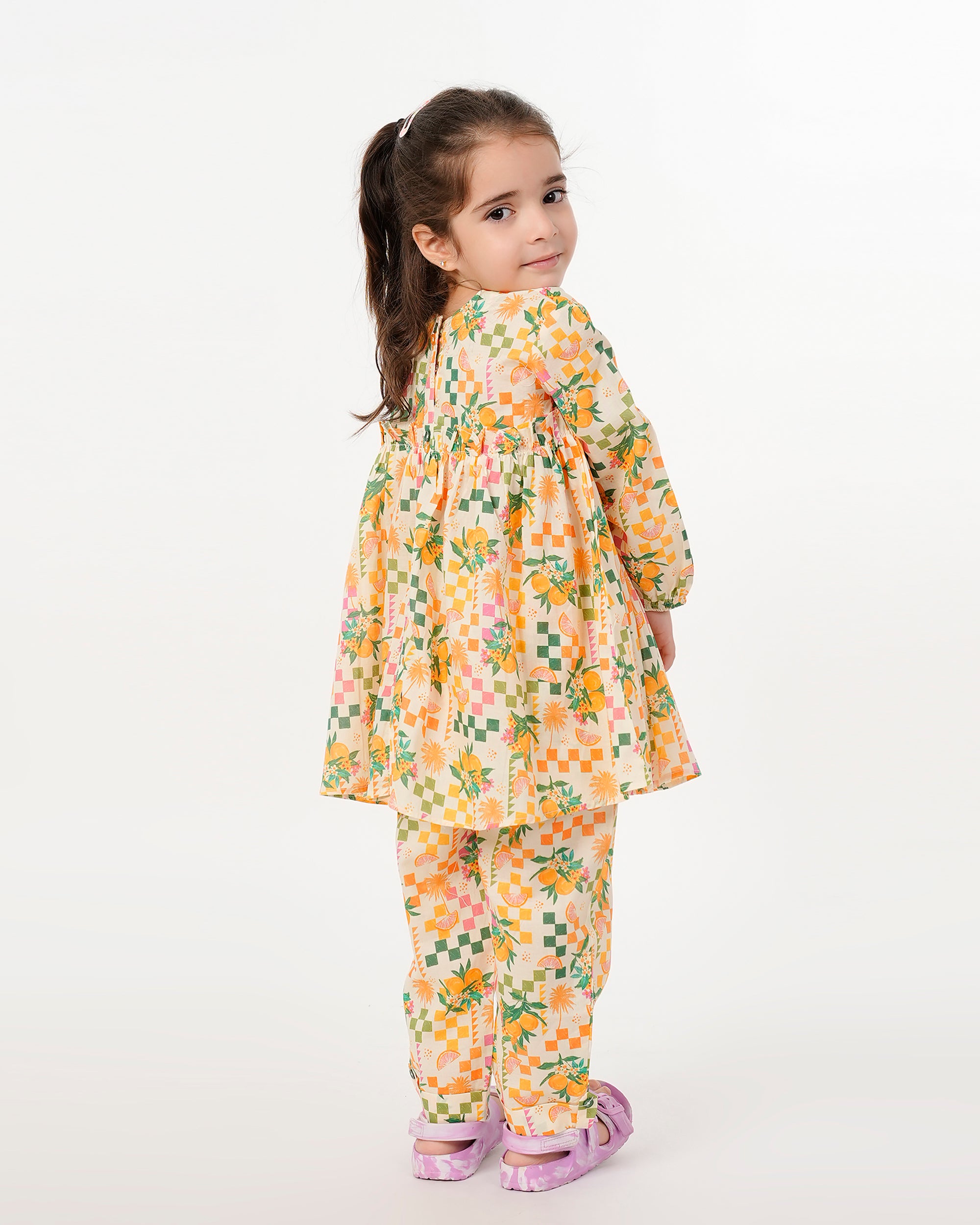 Eminent Girls Printed Stitched Shalwar Suit - Multi Color, Girls Shalwar Kameez, Eminent, Chase Value
