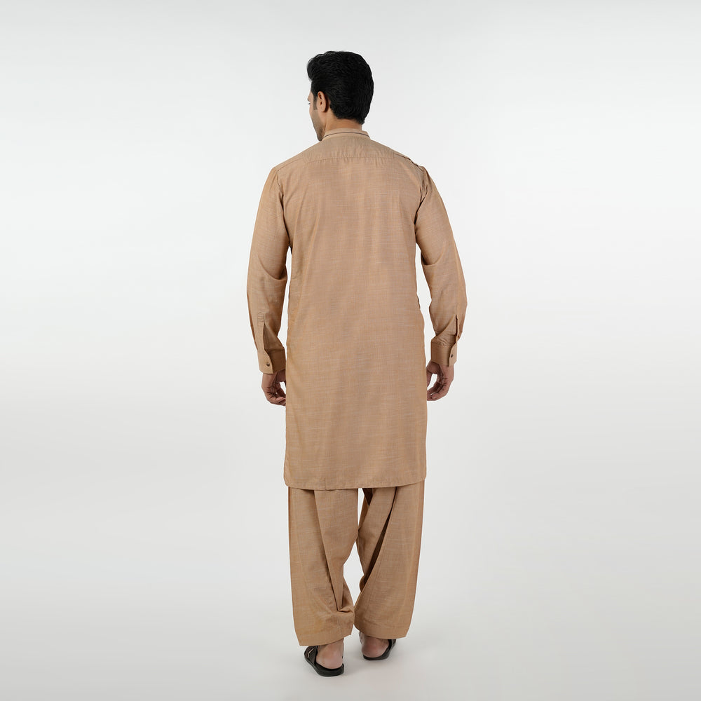 Eminent Men's Kurta Shalwar Suit - Beige, Men's Shalwar Kameez, Eminent, Chase Value