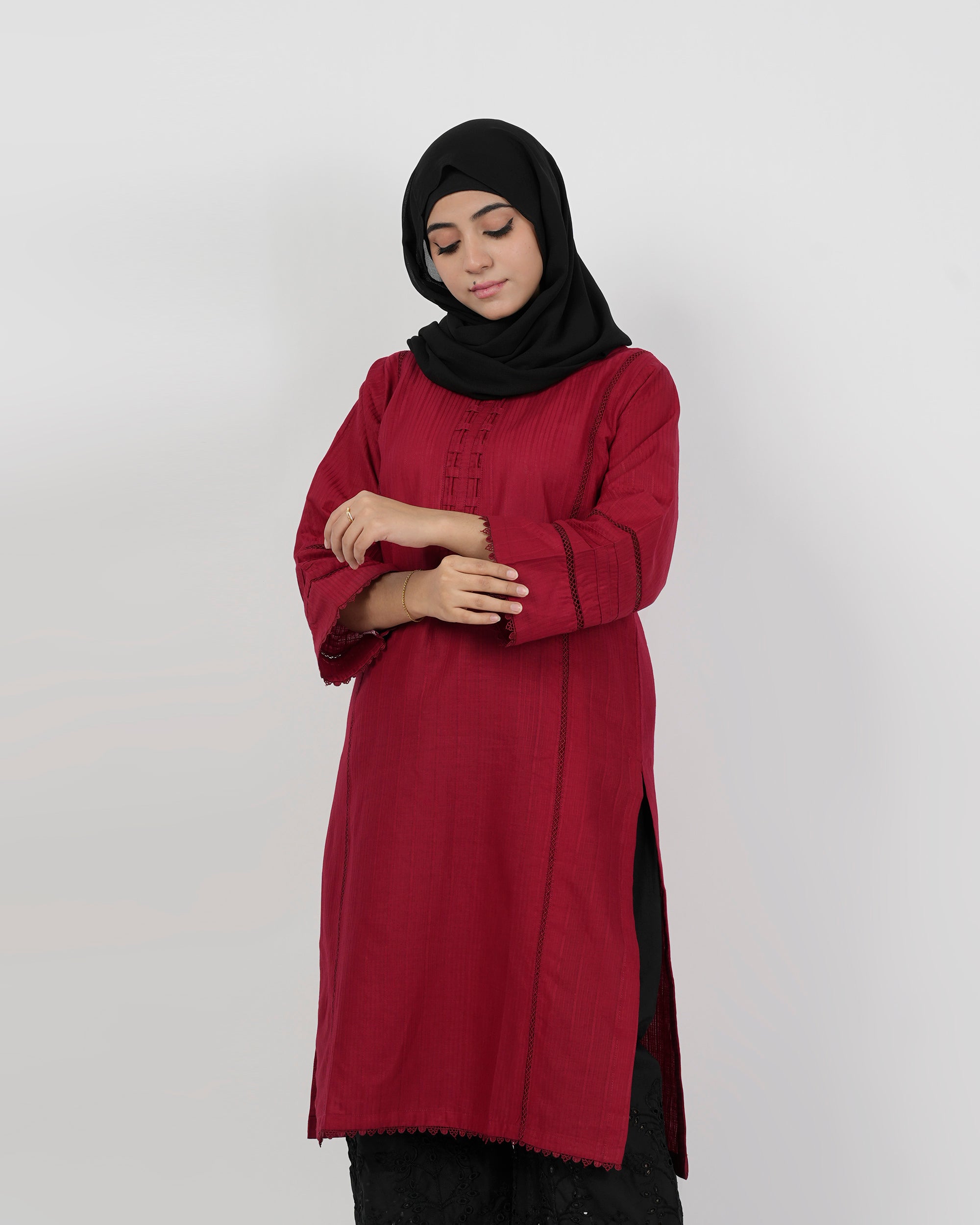 Valuables Women Jacquard Kurti, Women Ready Kurtis, Chase Value, Chase Value