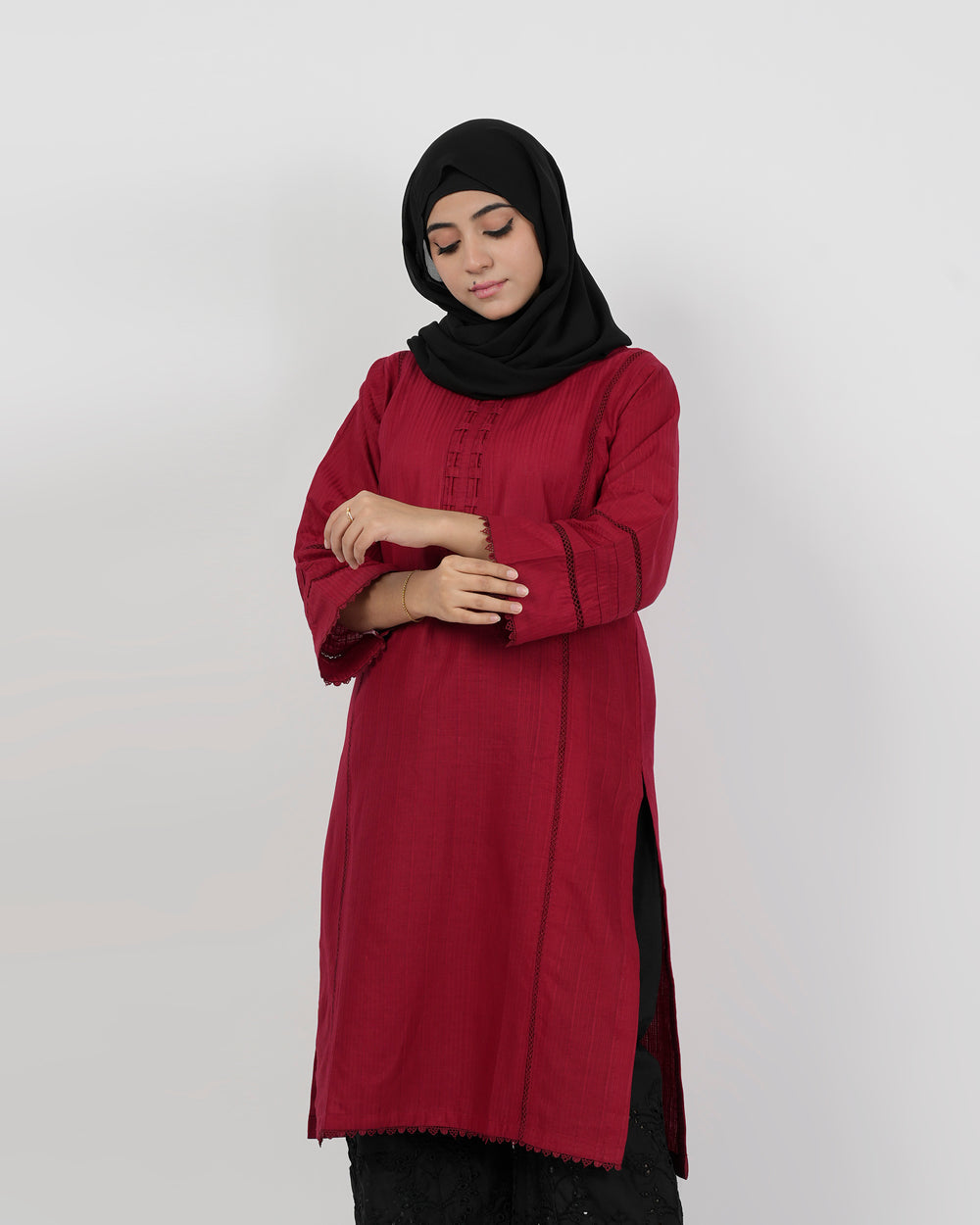 Valuables Women Jacquard Kurti, Women Ready Kurtis, Chase Value, Chase Value